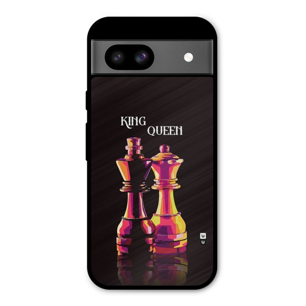 King Queen Metal Back Case for Google Pixel 8a