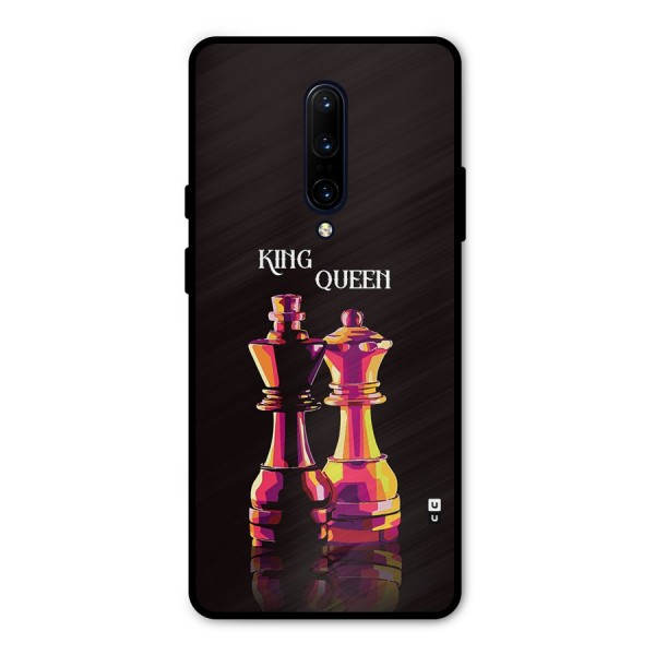 King Queen Metal Back Case for OnePlus 7 Pro