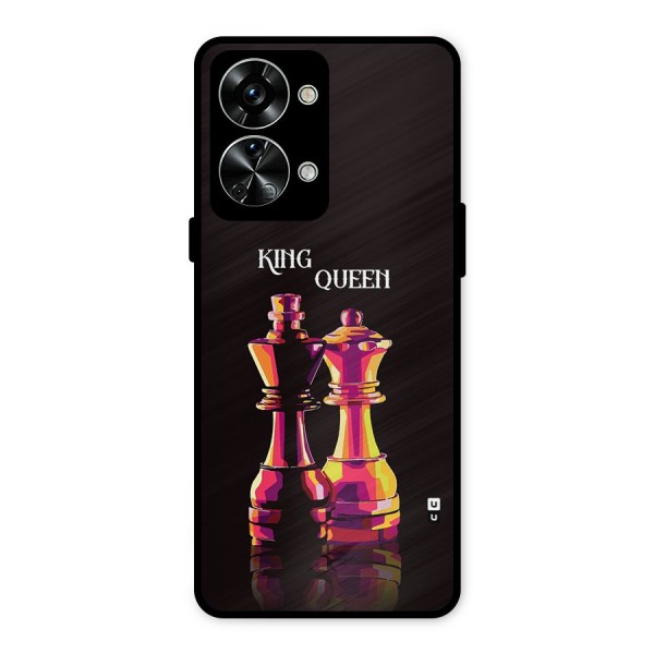 King Queen Metal Back Case for OnePlus Nord 2T