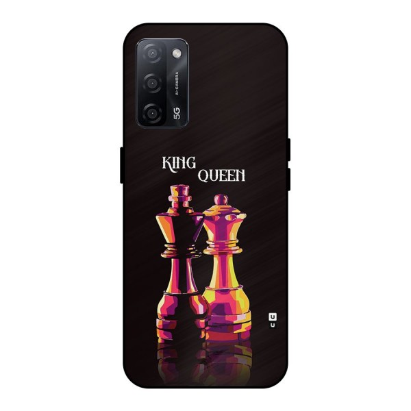 King Queen Metal Back Case for Oppo A53s 5G