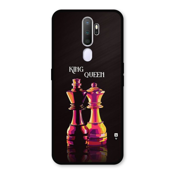 King Queen Metal Back Case for Oppo A5 (2020)