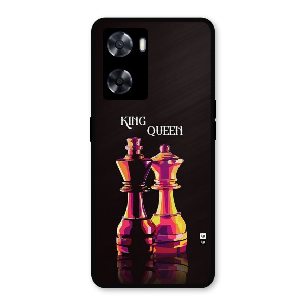 King Queen Metal Back Case for Oppo A77