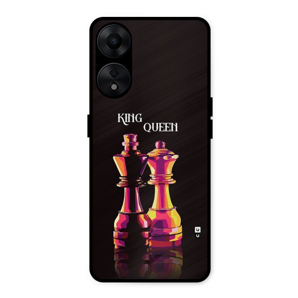 King Queen Metal Back Case for Oppo A78 5G