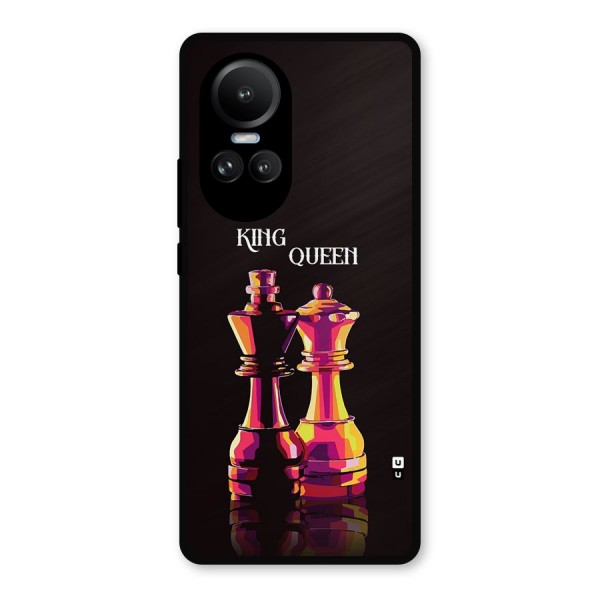 King Queen Metal Back Case for Oppo Reno10