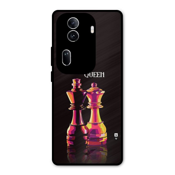 King Queen Metal Back Case for Oppo Reno11 Pro 5G