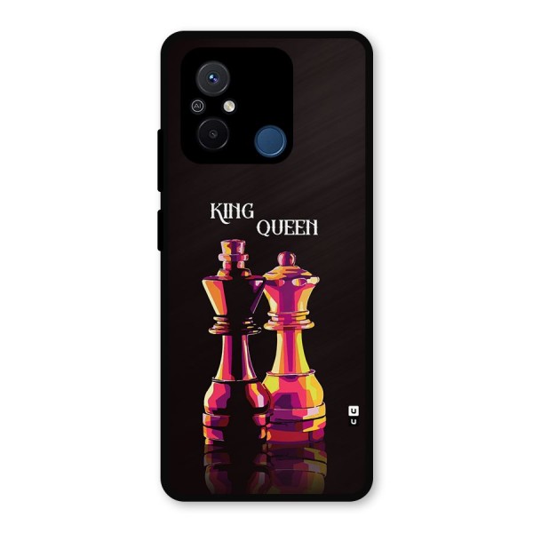 King Queen Metal Back Case for Poco C55