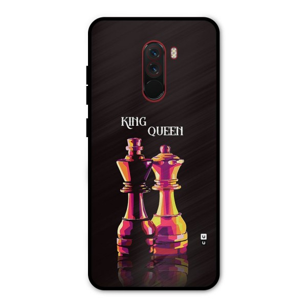 King Queen Metal Back Case for Poco F1