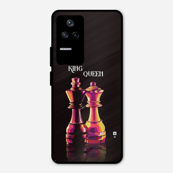 King Queen Metal Back Case for Poco F4 5G