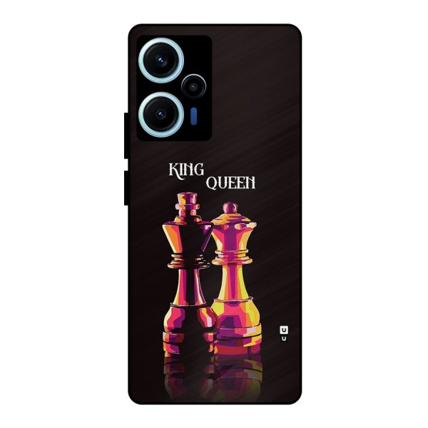 King Queen Metal Back Case for Poco F5