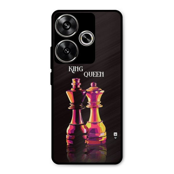 King Queen Metal Back Case for Poco F6