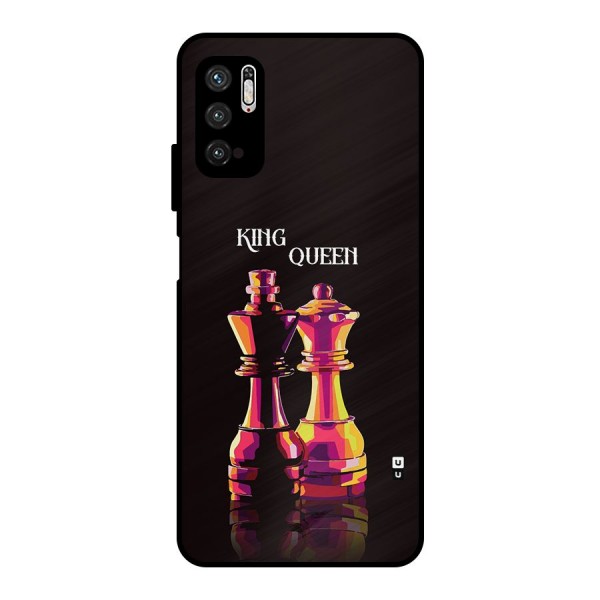 King Queen Metal Back Case for Poco M3 Pro 5G