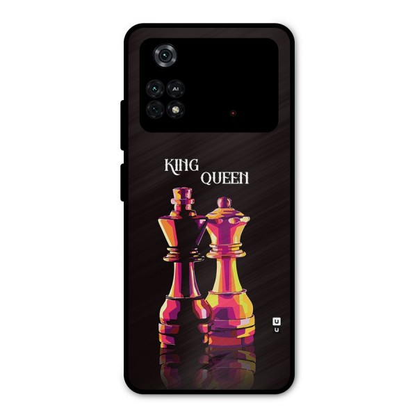 King Queen Metal Back Case for Poco M4 Pro 4G