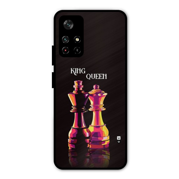 King Queen Metal Back Case for Poco M4 Pro 5G