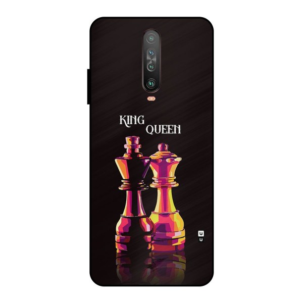 King Queen Metal Back Case for Poco X2