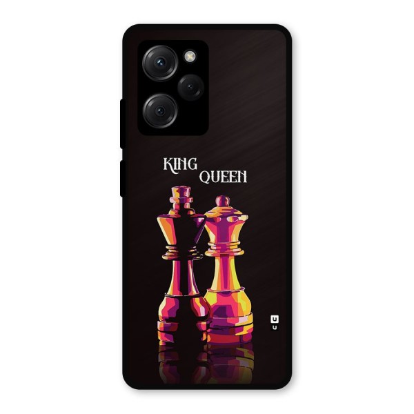 King Queen Metal Back Case for Poco X5 Pro