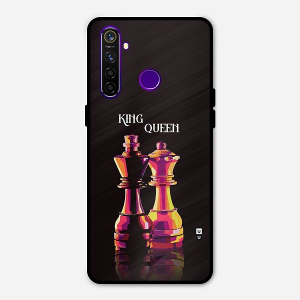 King Queen Metal Back Case for Realme 5 Pro