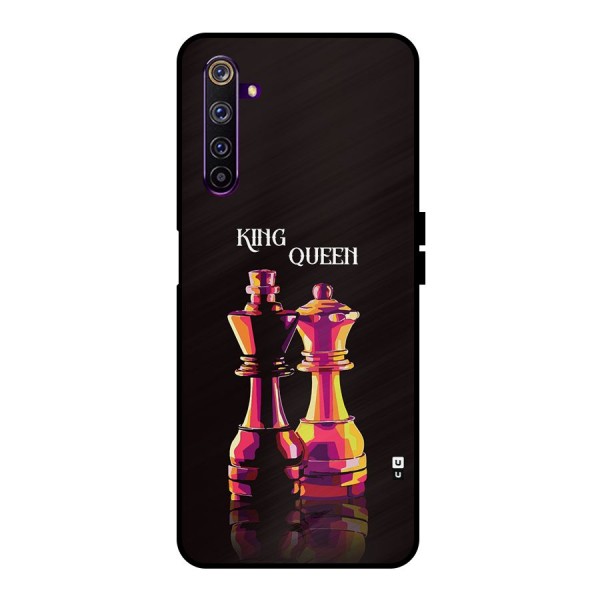 King Queen Metal Back Case for Realme 6 Pro