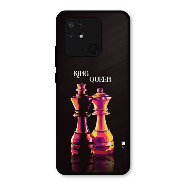 King Queen Metal Back Case for Redmi 10