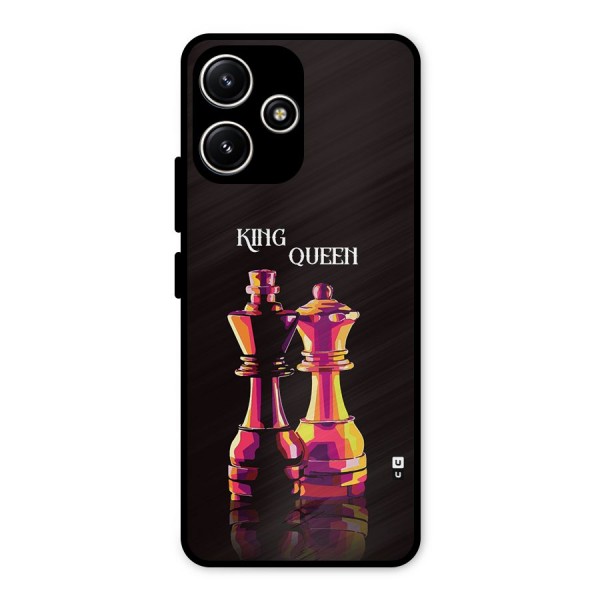 King Queen Metal Back Case for Redmi 12 5G