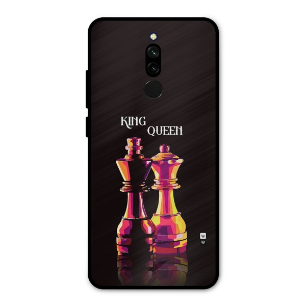 King Queen Metal Back Case for Redmi 8