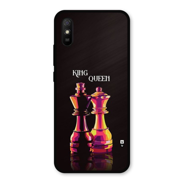 King Queen Metal Back Case for Redmi 9a