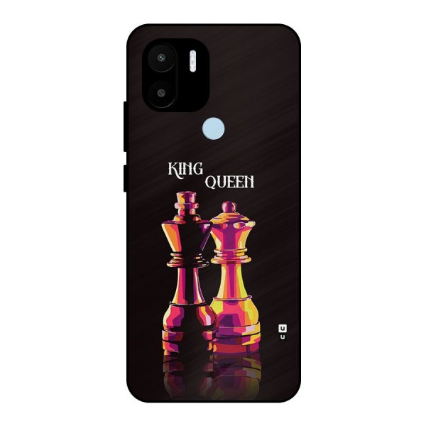 King Queen Metal Back Case for Redmi A1 Plus