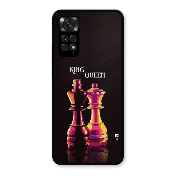 King Queen Metal Back Case for Redmi Note 11