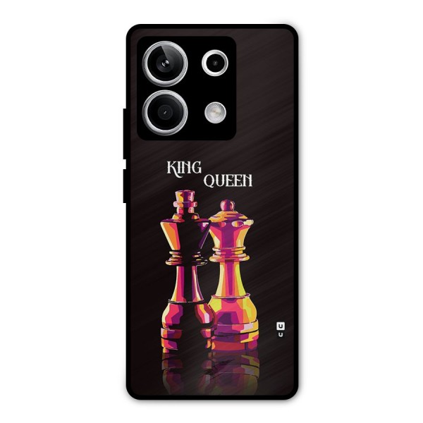 King Queen Metal Back Case for Redmi Note 13 5G