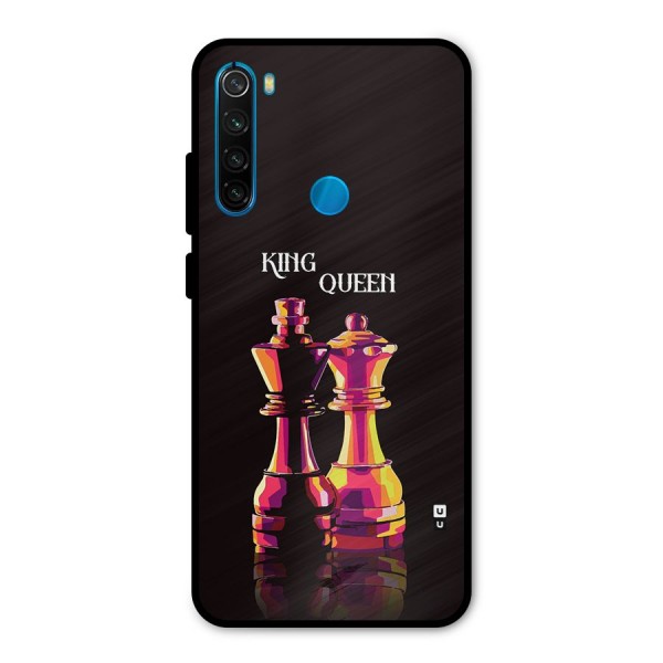 King Queen Metal Back Case for Redmi Note 8