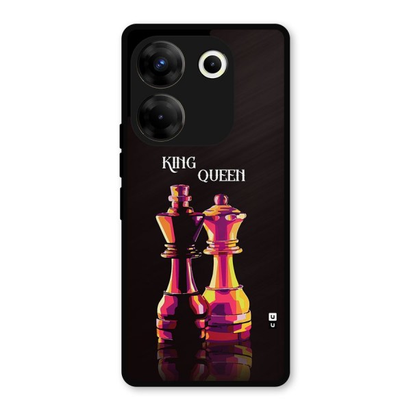 King Queen Metal Back Case for Tecno Camon 20