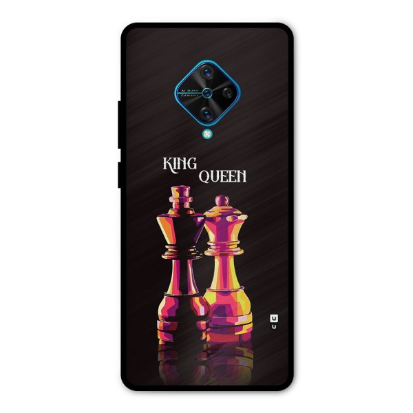 King Queen Metal Back Case for Vivo S1 Pro