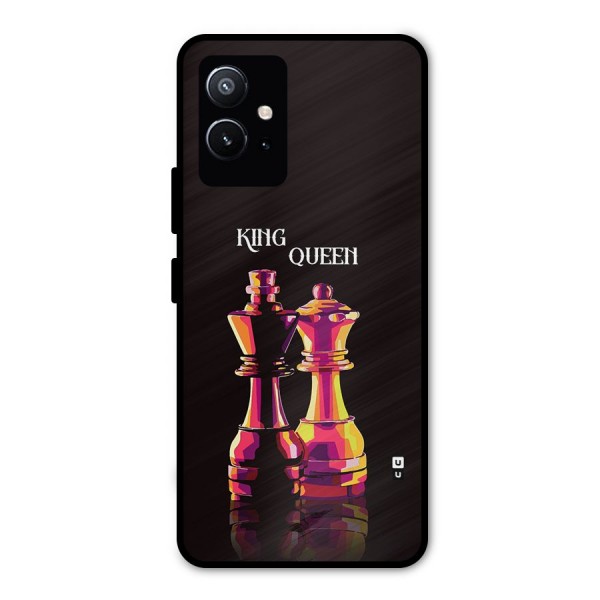 King Queen Metal Back Case for Vivo T1 5G