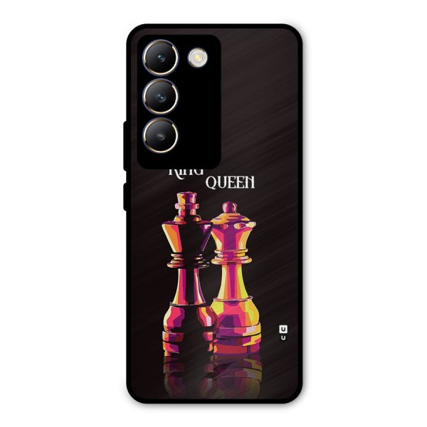 King Queen Metal Back Case for Vivo T3 5G