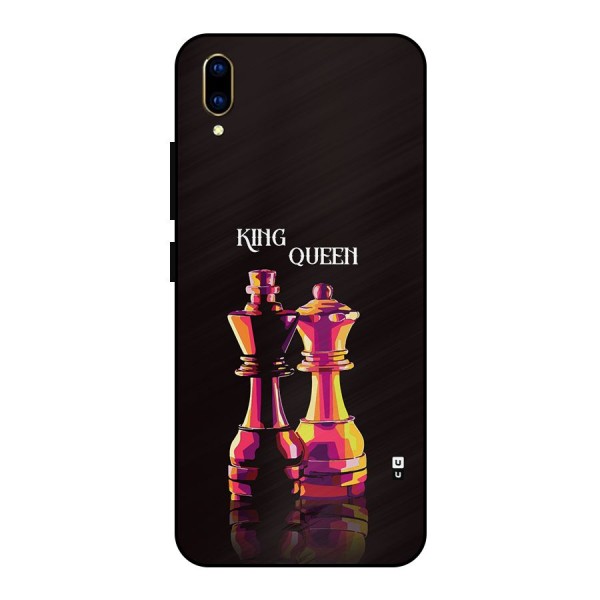 King Queen Metal Back Case for Vivo V11 Pro