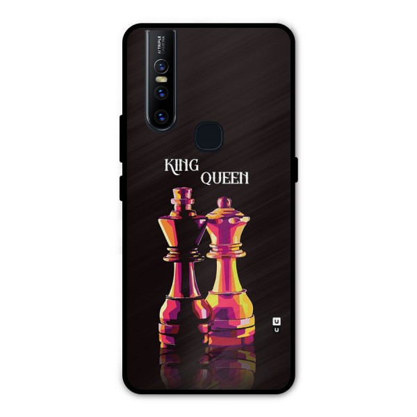 King Queen Metal Back Case for Vivo V15