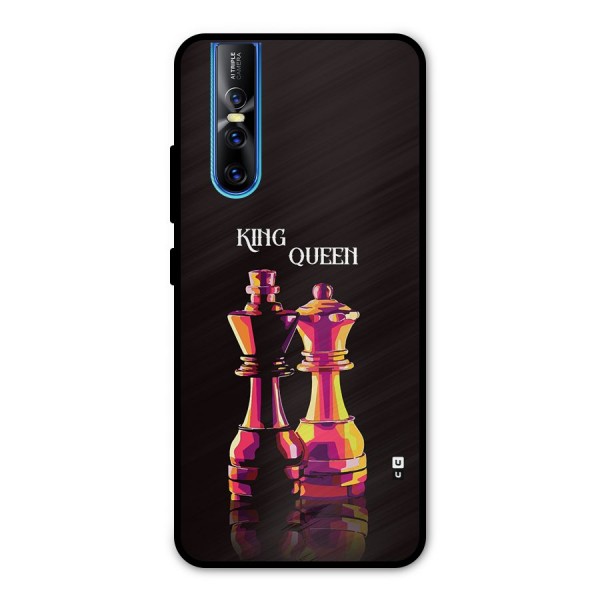 King Queen Metal Back Case for Vivo V15 Pro