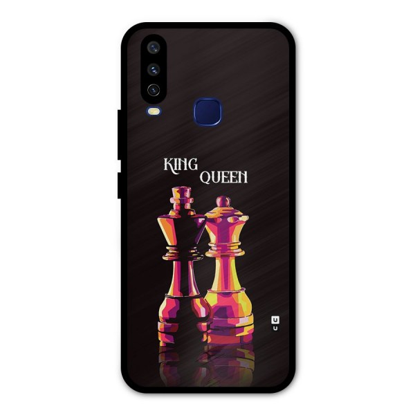 King Queen Metal Back Case for Vivo V17