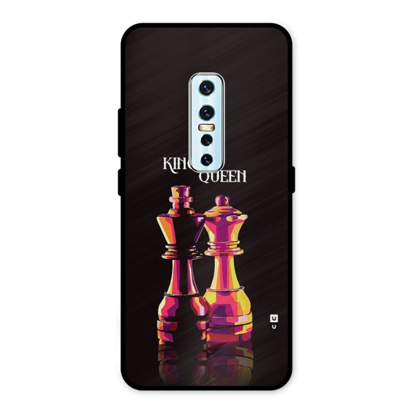 King Queen Metal Back Case for Vivo V17 Pro