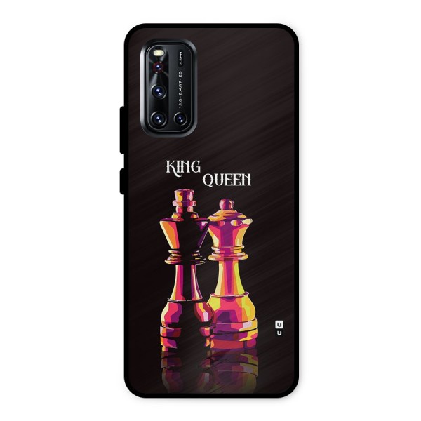 King Queen Metal Back Case for Vivo V19