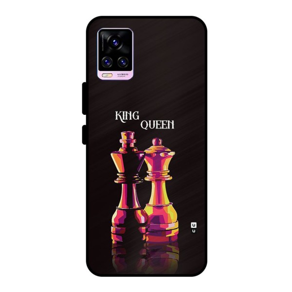 King Queen Metal Back Case for Vivo V20 Pro