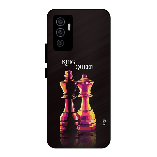 King Queen Metal Back Case for Vivo V23e