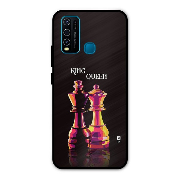 King Queen Metal Back Case for Vivo Y30