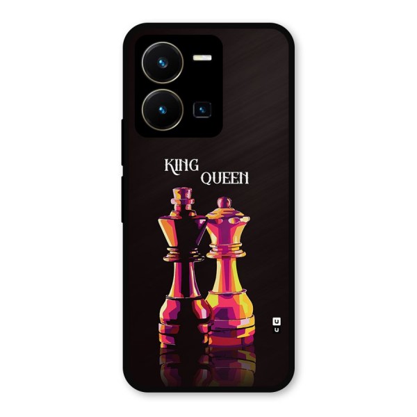 King Queen Metal Back Case for Vivo Y35