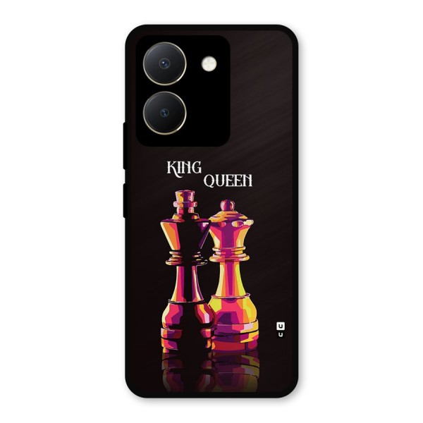 King Queen Metal Back Case for Vivo Y36