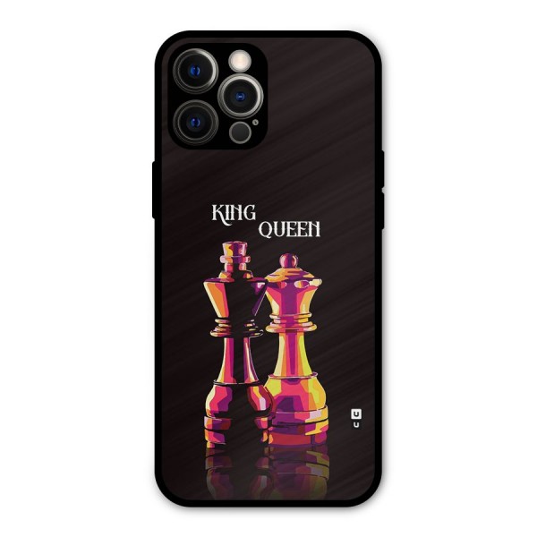 King Queen Metal Back Case for iPhone 12 Pro Max