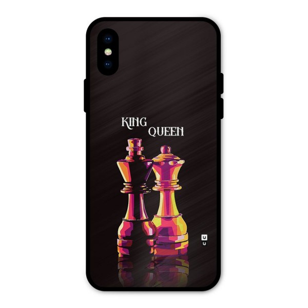 King Queen Metal Back Case for iPhone X