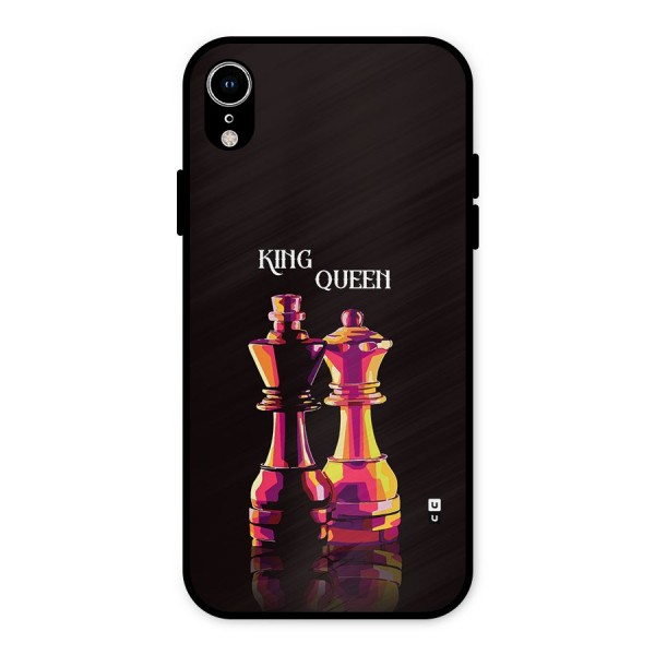 King Queen Metal Back Case for iPhone XR