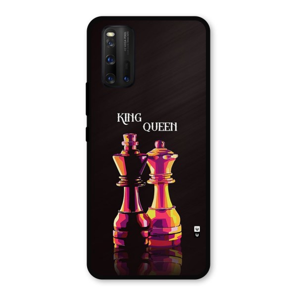 King Queen Metal Back Case for iQOO 3