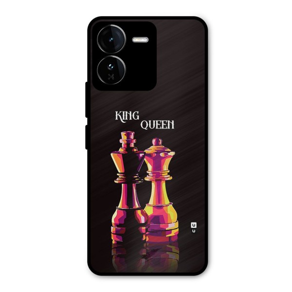 King Queen Metal Back Case for iQOO Z9