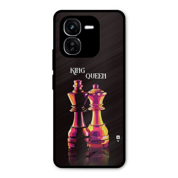 King Queen Metal Back Case for iQOO Z9x